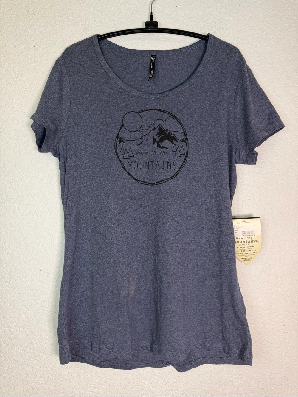 NWT KÜHL Women's Born in the Mountains Blue T-Shirt, Size S
